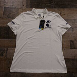 Callaway Opti-Dri Women’s Golf Polo Large White Vince Lombardi Cancer Foundation